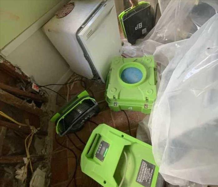 SERVPRO tech at work