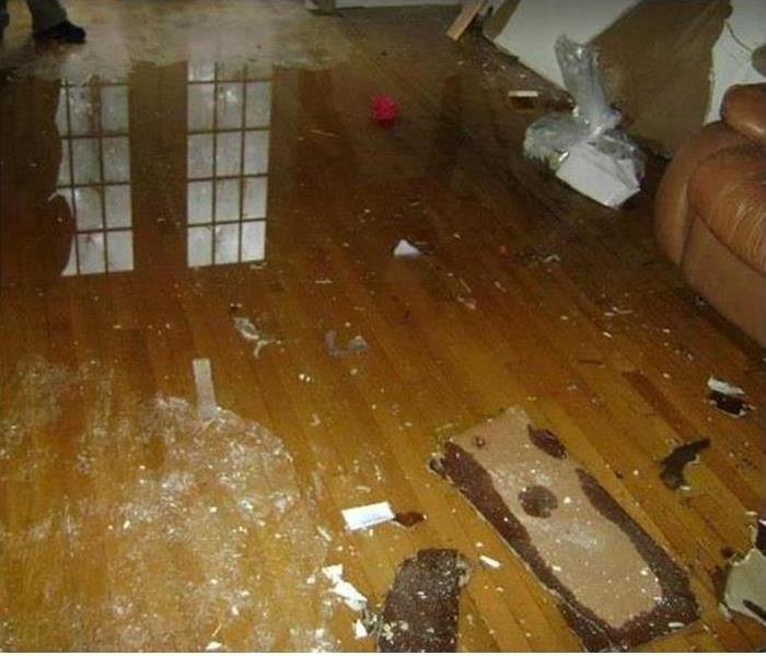 Water Mess On Floor